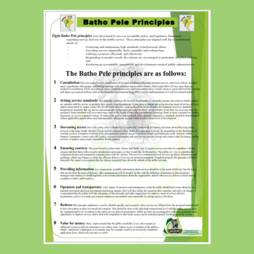 Batho Pele Principles