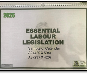 A3 Calendar - Essential Labour Legislation