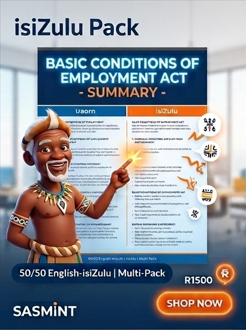 Bilingual English / isiZulu Compulsory Labour Law Chart Pack