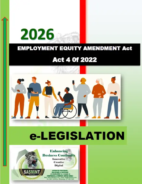2026 Employment Equity Amendment Act 4 of 2022 e-Legislation – SASMiNT