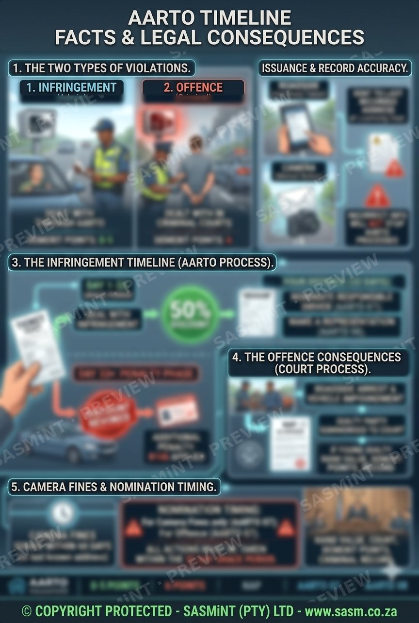 AARTO Timeline: Facts and legal consequences (preview with the text blurred)