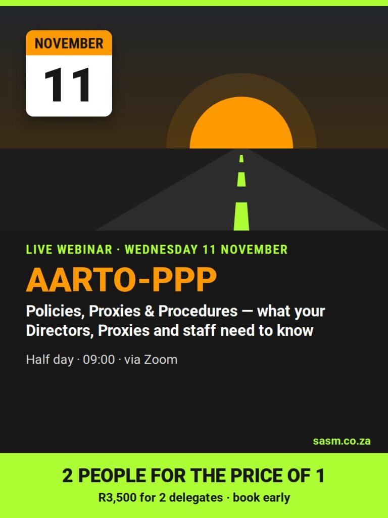 AARTO-PPP live webinar, 11 November 2026: 2 people for the price of 1